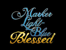 MARKER LIGHT-BLUE Blessed